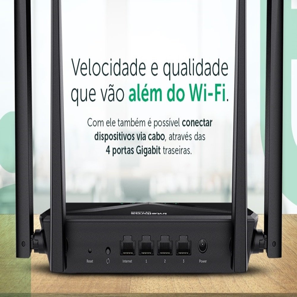 Roteador Intelbras W5-1200GS 867mbps - Wi-Fi, Dual Band, Preto