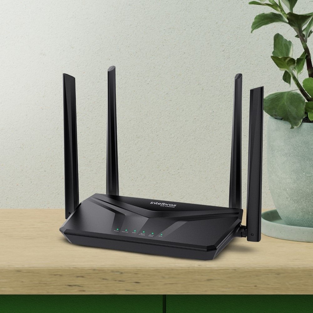 Roteador Intelbras W5-1200GS 867mbps - Wi-Fi, Dual Band, Preto