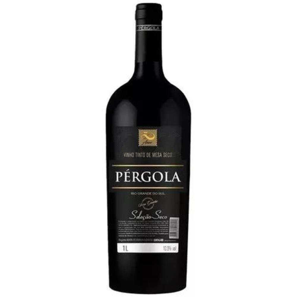 Vinho Pergola Tinto Seco 1 Litro - Caixa Com 12 Unidades.