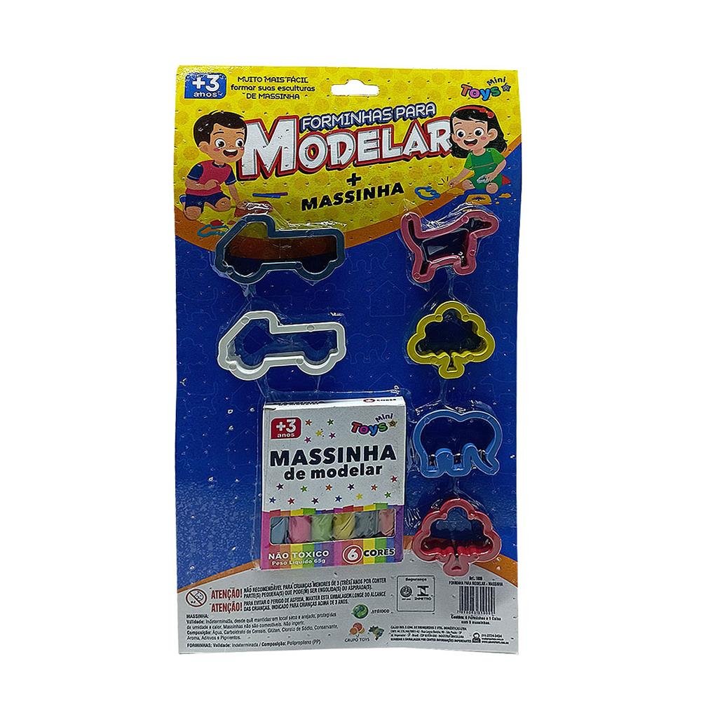 Kit Forminhas Para Modelar E Massinha