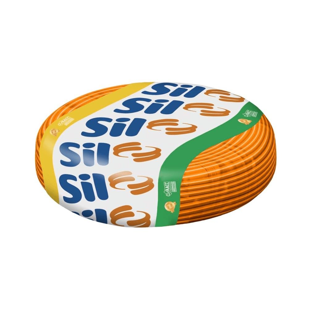 Cabo Flexível Sil 750V 1,5Mm Bobina 100 Metros Laranja