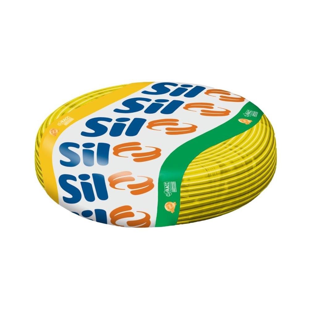 Cabo Flex Sil 750V 2,5Mm Amarelo Bobina 100 Metros