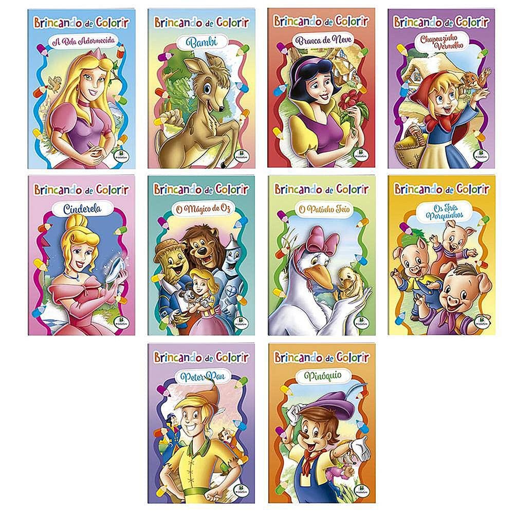 Livro Todolivro Brincando De Colorir C/10