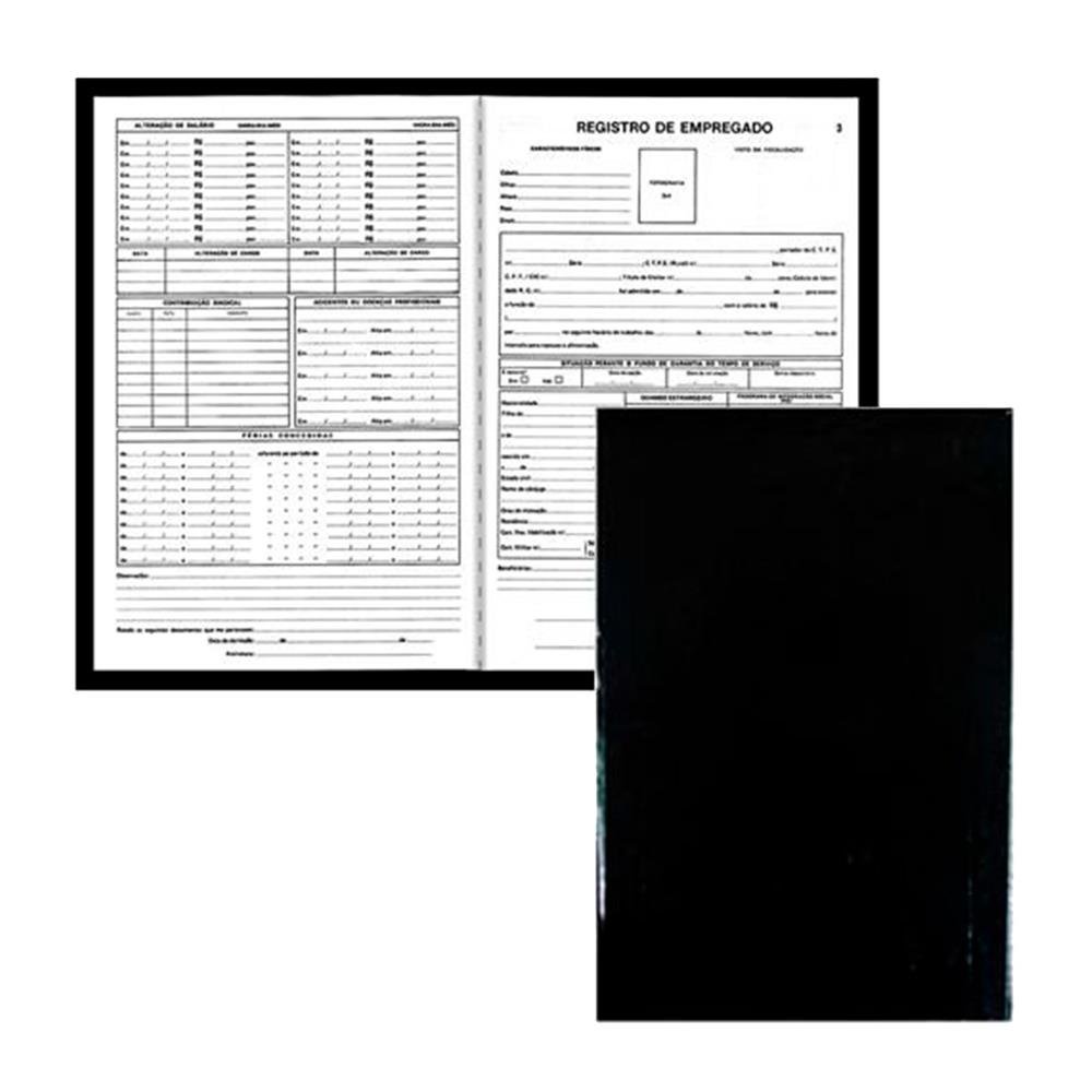 Livro Registro Empregado Griffe 50 Folhas C/5