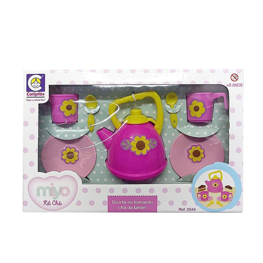 Brinquedo Miyo Kit Cha Cotiplas Com 7 Pecas Ref 2544
