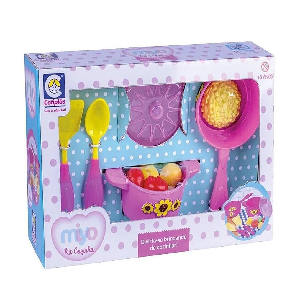 Brinquedo Miyo Cozinha Cotiplas Com 12 Pecas Ref 2545