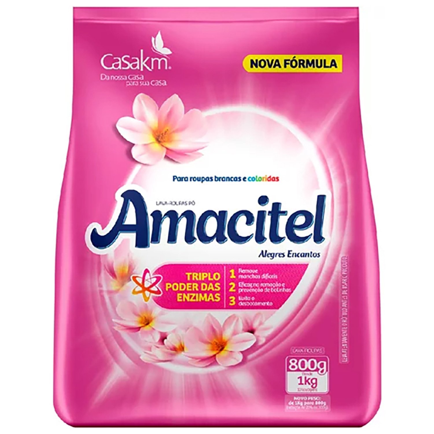 Lava Roupas Amacitel 800G Alegres Encantos