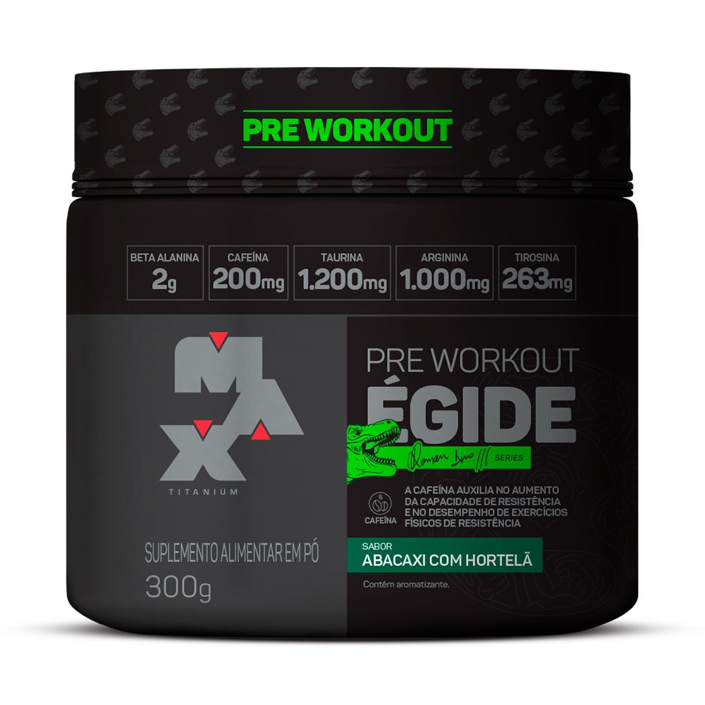 Pré Treino Égide Linha Dino 300g Abacaxi com Hortelã