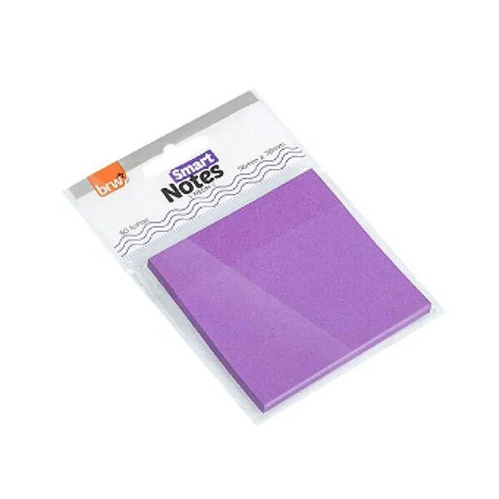 Bloco Anotacoes Brw 76X102mm Roxo Neon Com 50 Folhas