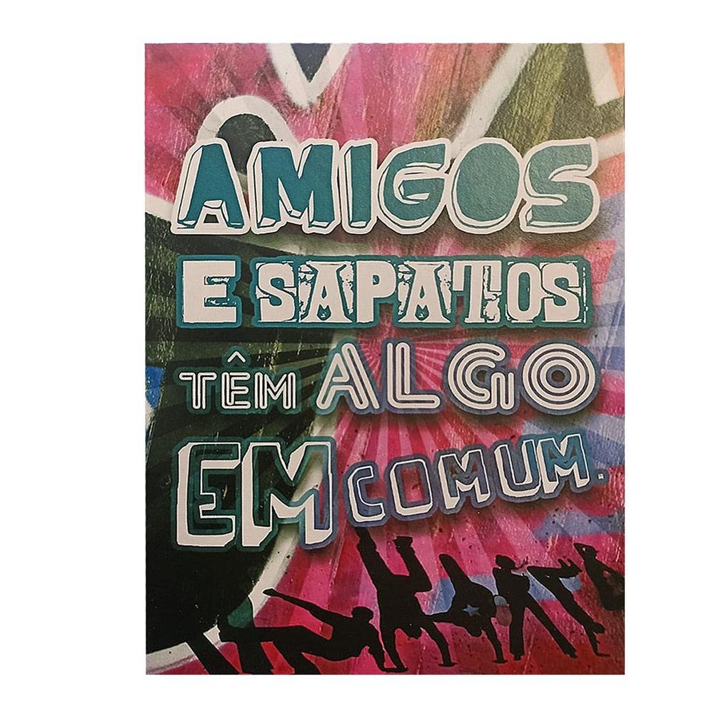 Cartao De Mensagem Amizade 7,20X10,20Cm Bello Cards C/36