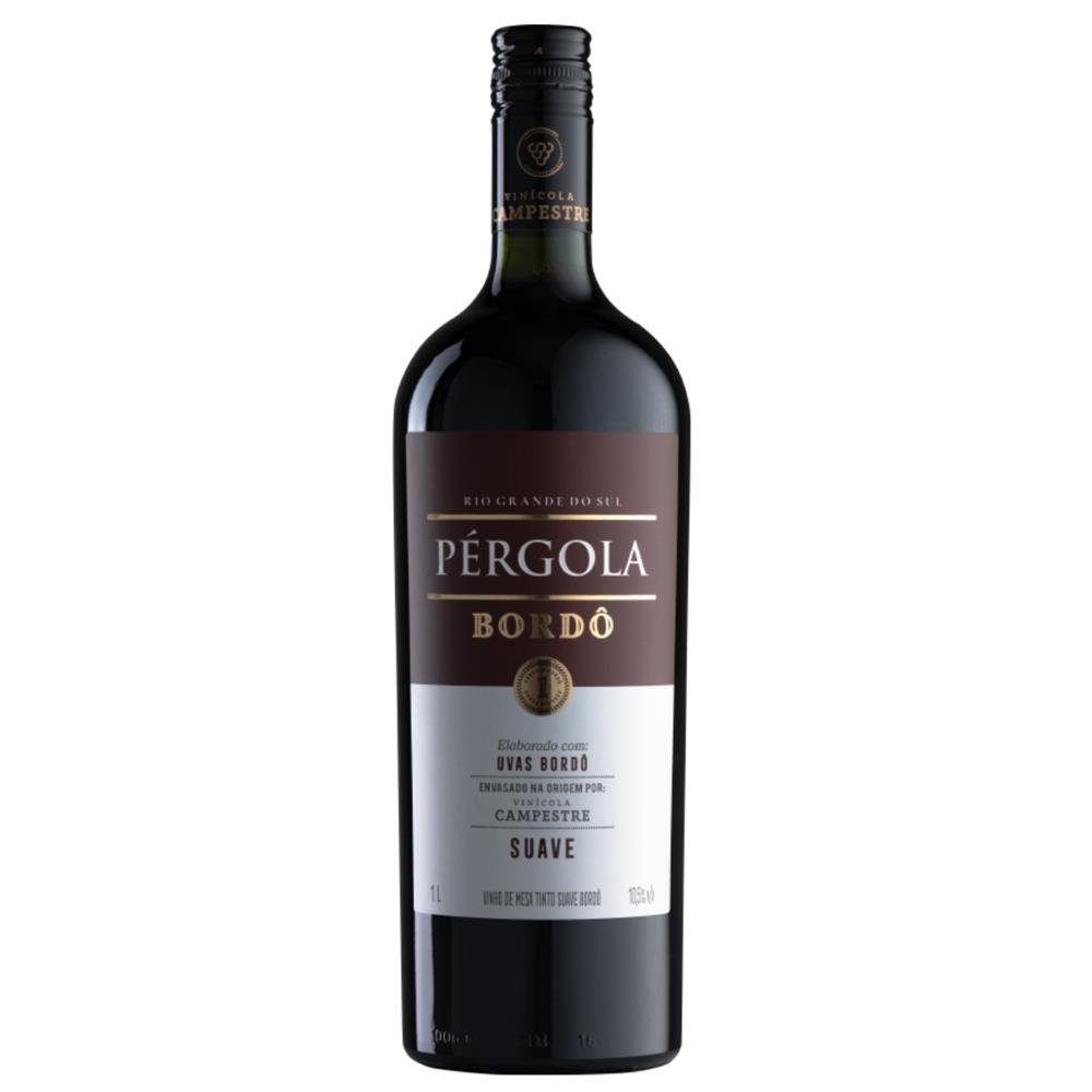 Vinho Pergola Bordo Suave 1L C/12 un