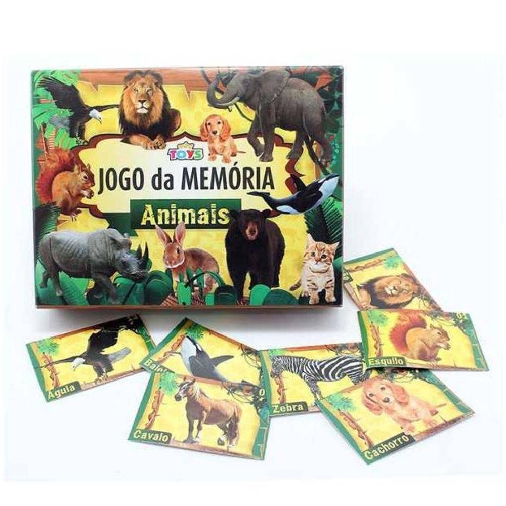 Jogo Da Memoria Animais Mini Toys