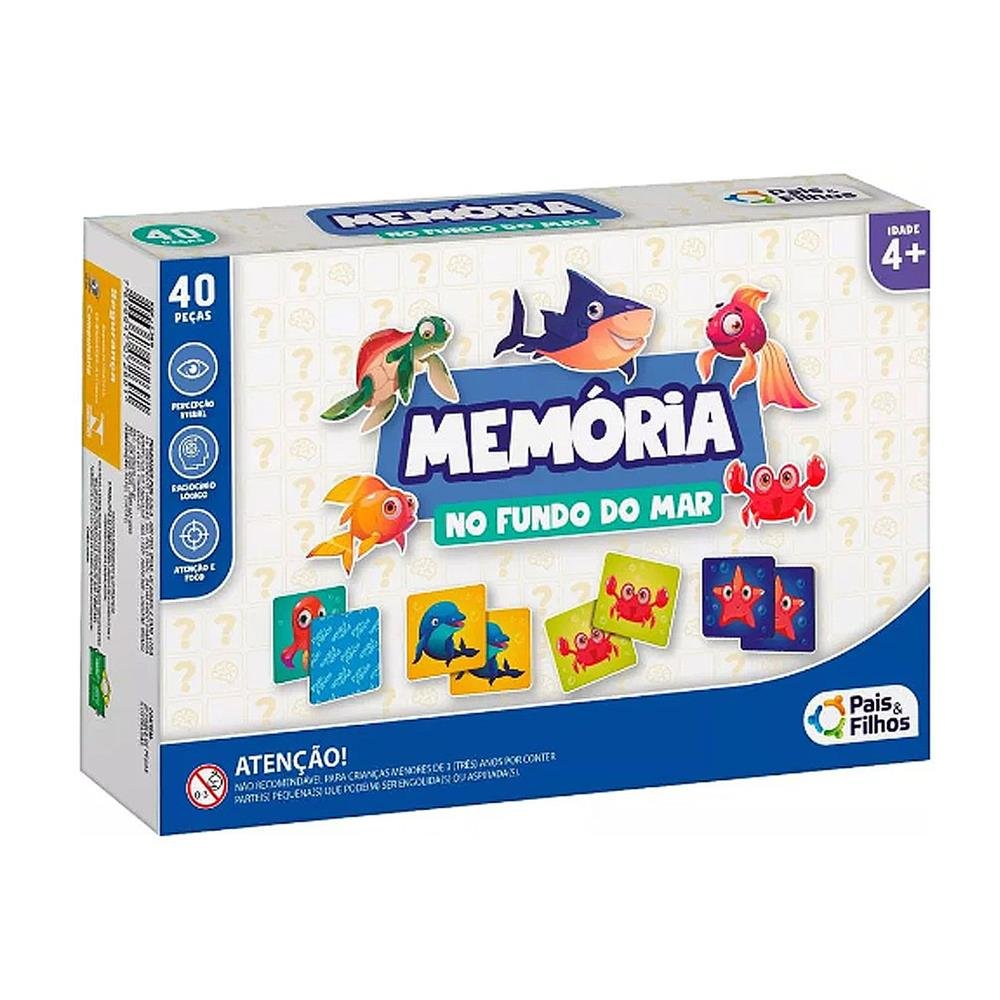 Jogo Da Memória Fundo Do Mar