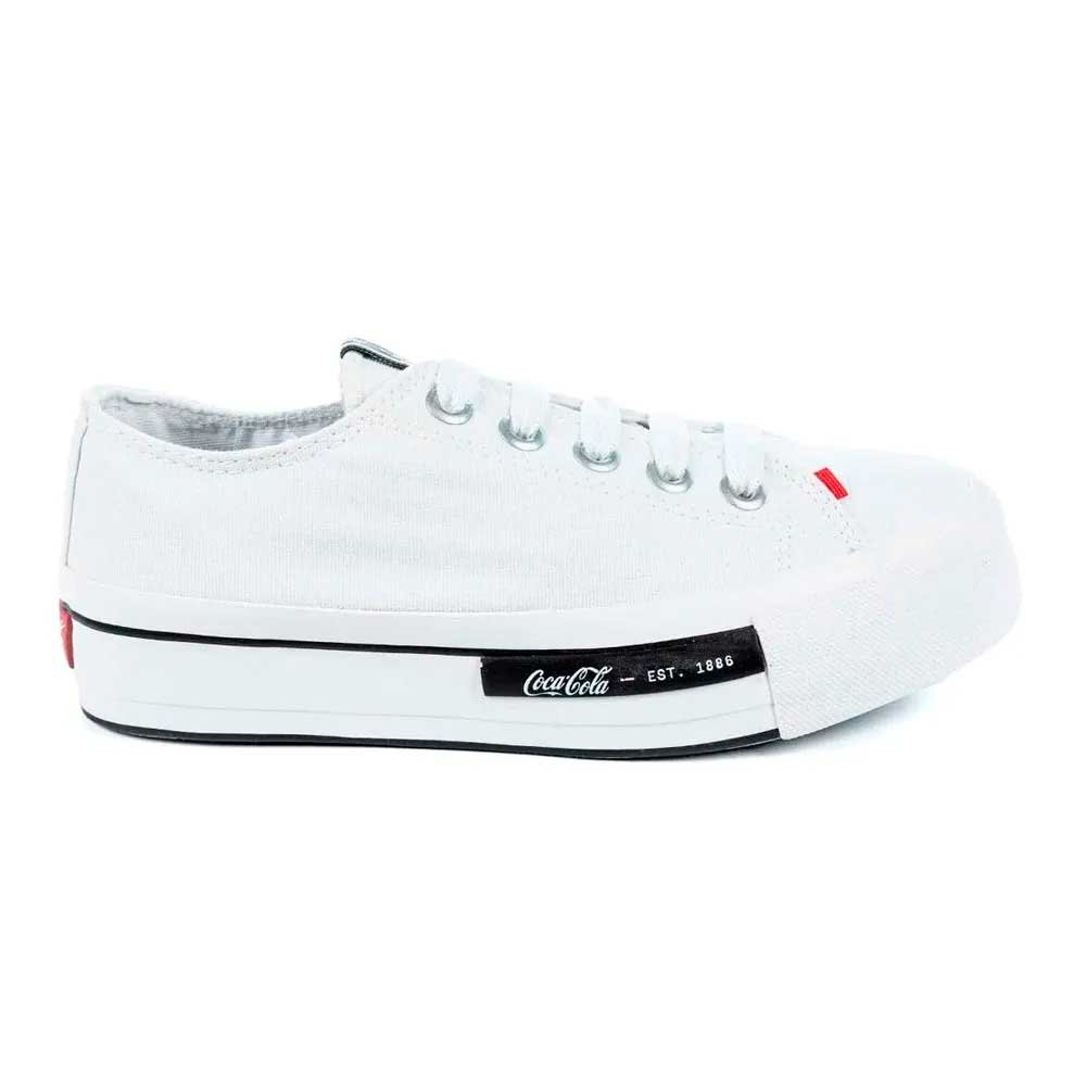 Tenis Coca Cola Shoes Daytona Plataforma 3429.Cc2014 Branco 34-39 com 12 Pares