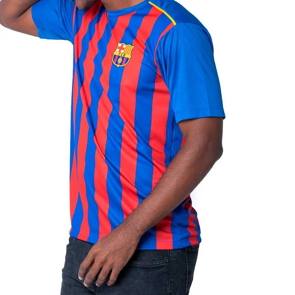 Camiseta Licenciada Barcelona Dryfitt B14193Bc Azul Vermelho P-GG