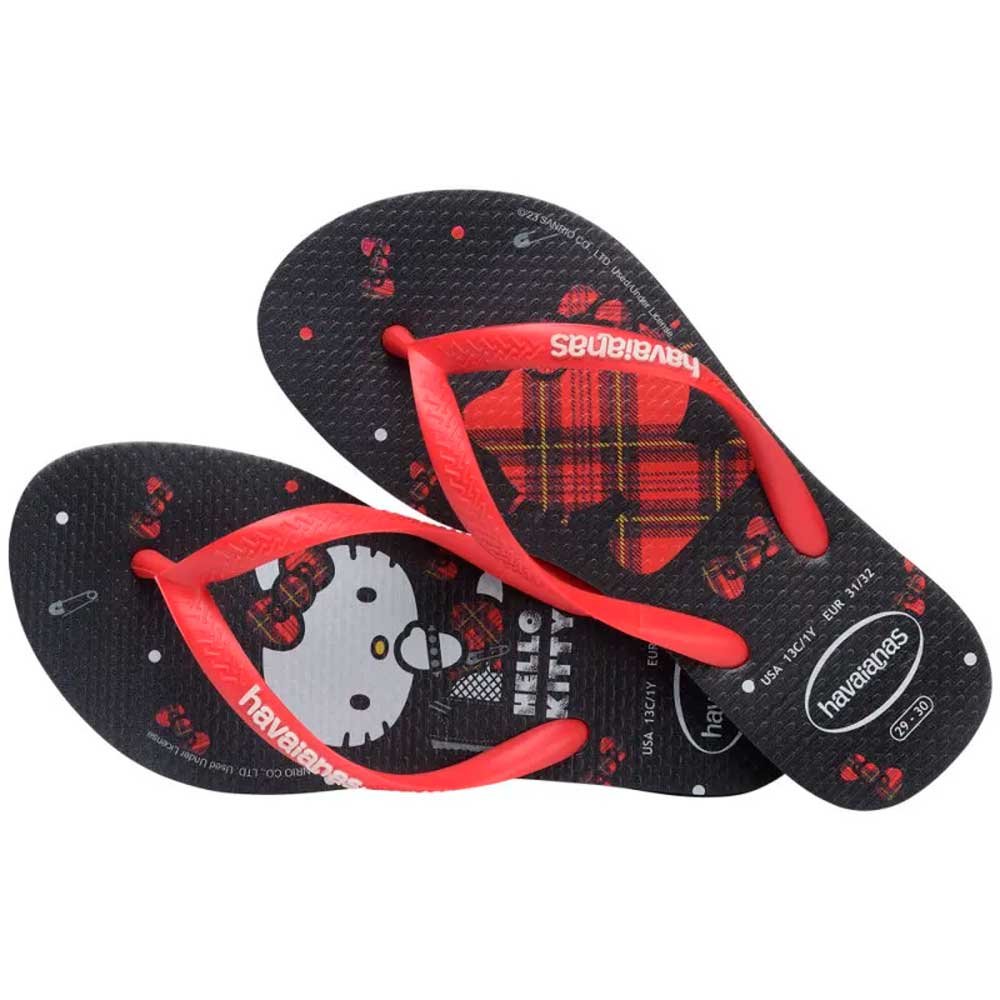 Havaianas Kids Slim Estampa Hello Kitty 0090 Preto 23-32 com 12 Pares
