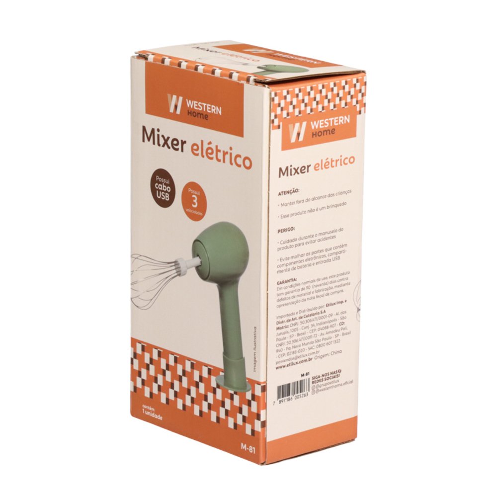 Mizer Eletrico 5V 3 Velocidades Usb - Western Home