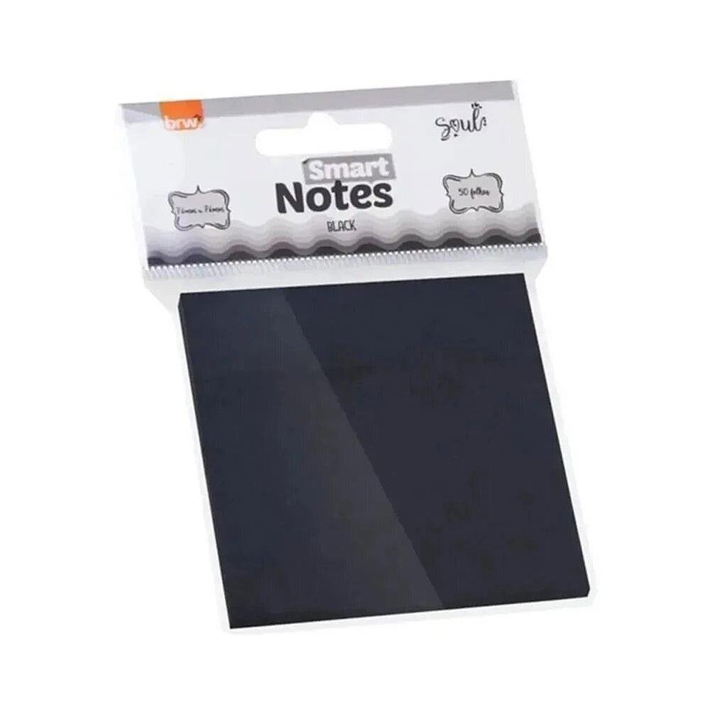 Bloco De Anotacoes Brw Preto 76X76 C/50F Ba7653