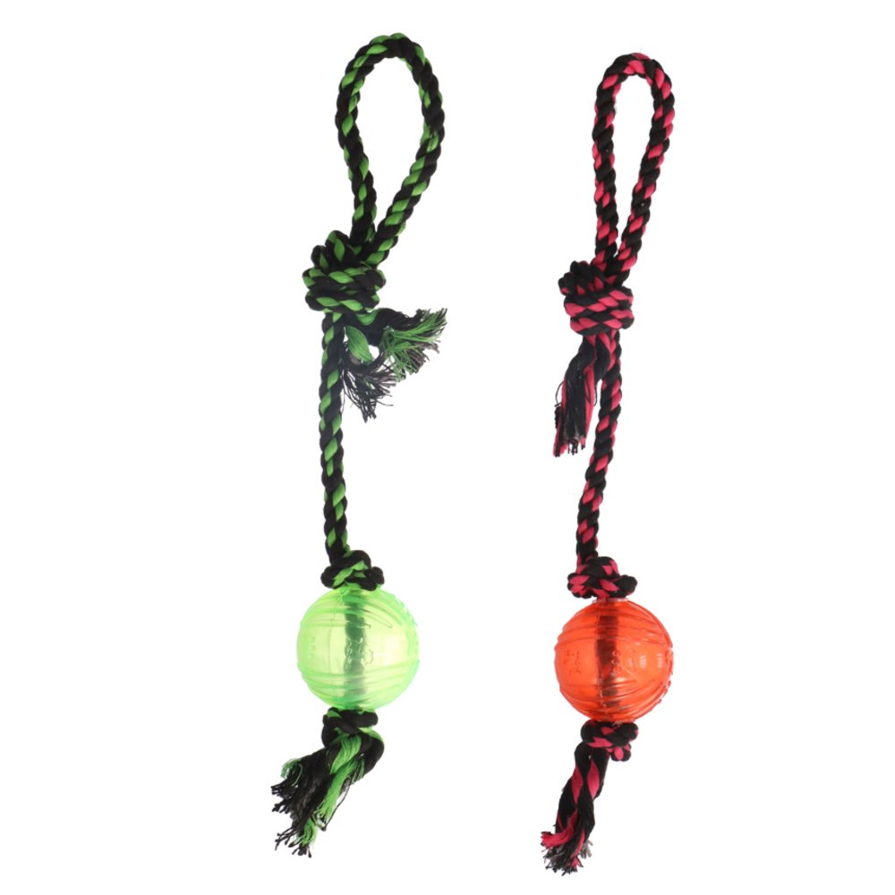 Brinquedo Cão Corda Bola E Nó 40CM - Ringo