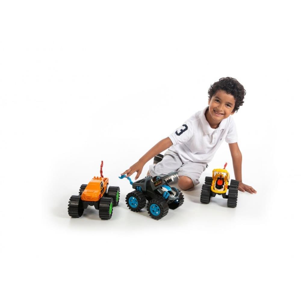 Carrinho Monster Truck Dino 29X18x20cm ¿ Laranja