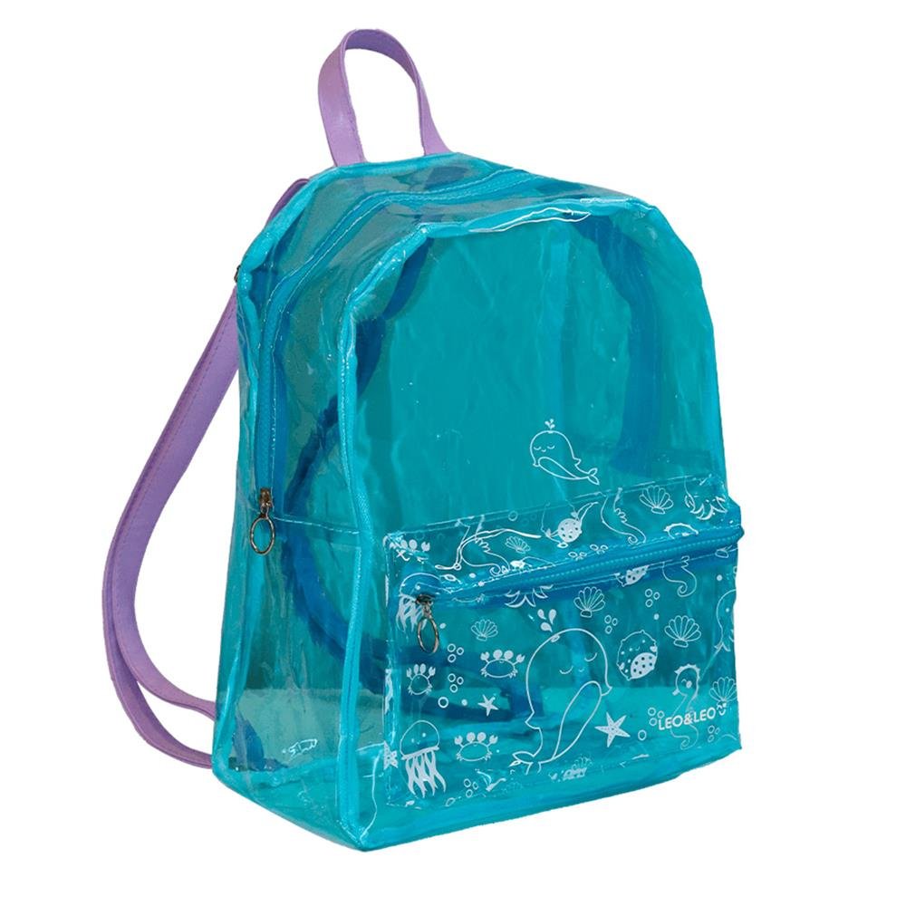 Mochila Fundo Do Mar Transparente Leo E Leo 73148