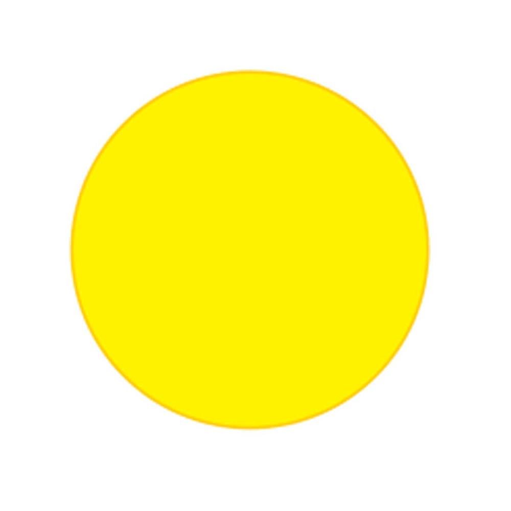 Etiqueta De Presente Karina Circulo Amarelo 300 Etiquetas 2.40 Metros Ref 79
