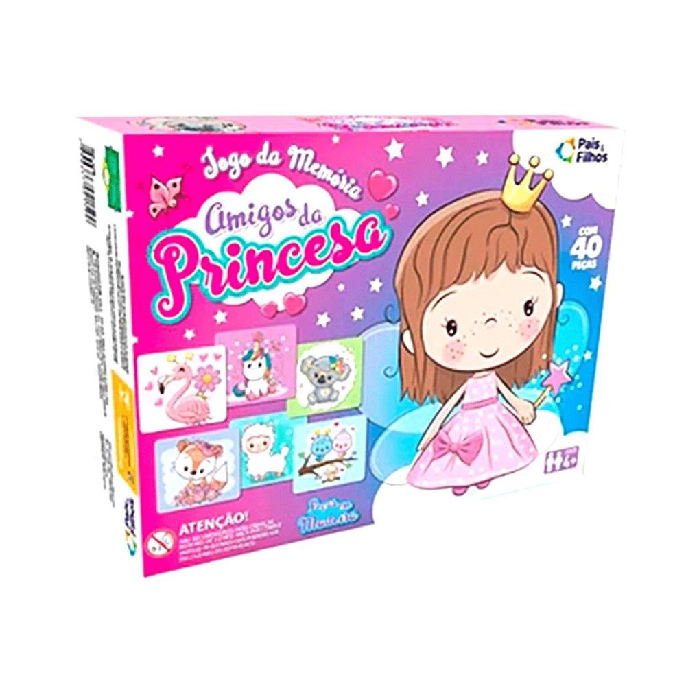 Jogo Da Memoria Em Madeira Amigos Da Princesa Pais E Filhos Ref 2176
