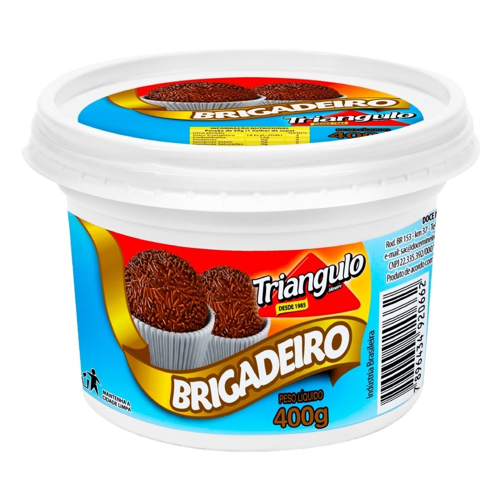 DOCE BRIGADEIRO TRIANGULO POTE 12X400G