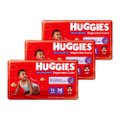 Fralda Descartável Huggies Hiper Roupinha Supreme Care Tamanho M - 3 Pacotes com 72 Fraldas - Total 216
