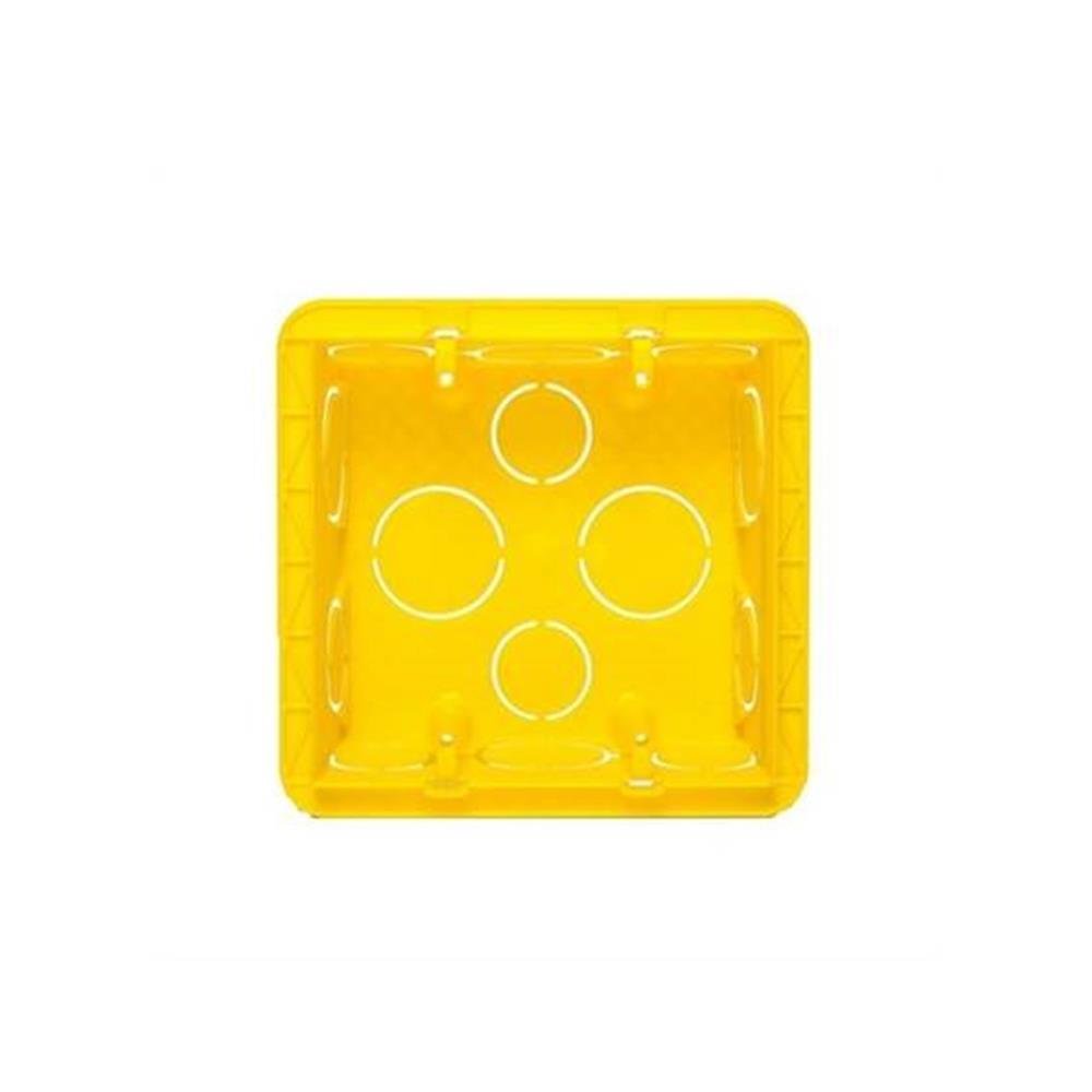 Caixa Pvc De Embutir 4X4 Amarela 689035 - Pial