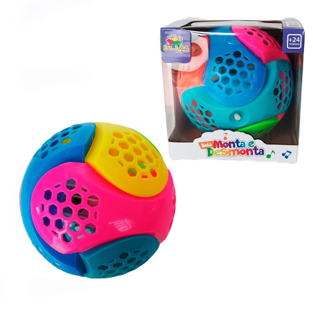 Brinquedo Bola Monta E Desmonta Art Brink Zb216