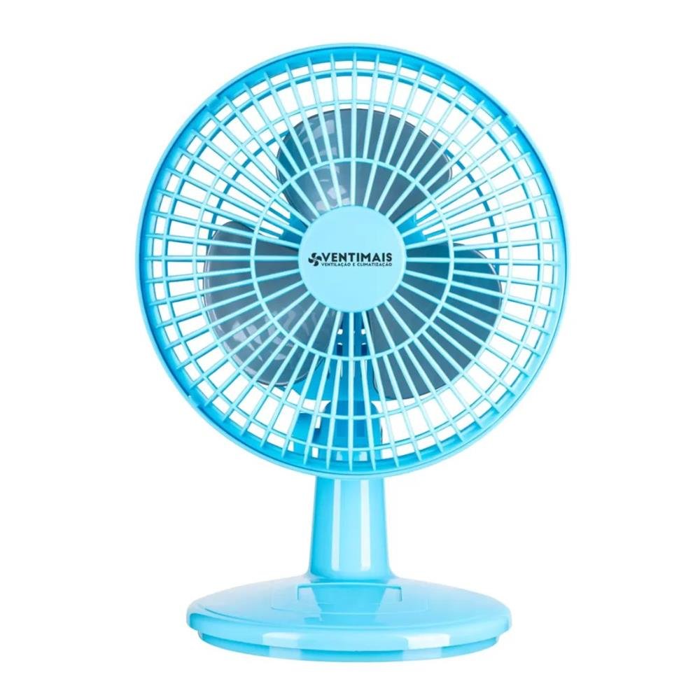 Ventilador Mini 20cm Ventimais Turbo Azul/Prata 127V
