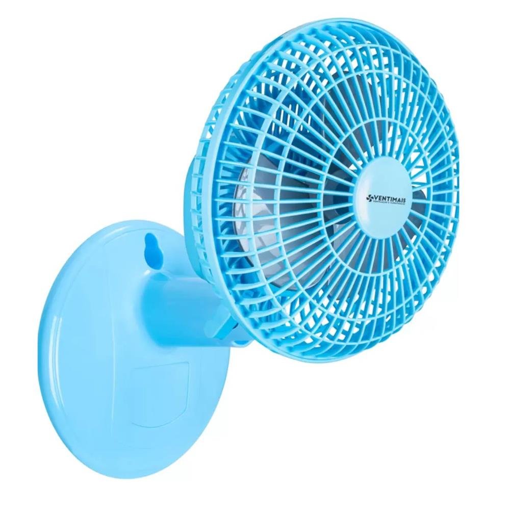 Ventilador Mini 20cm Ventimais Turbo Azul/Prata 127V