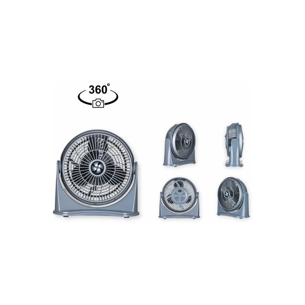 Circulador De Ar 25cm Ventimais 3 Em 1 2 Vel Cinza/Prata 127v