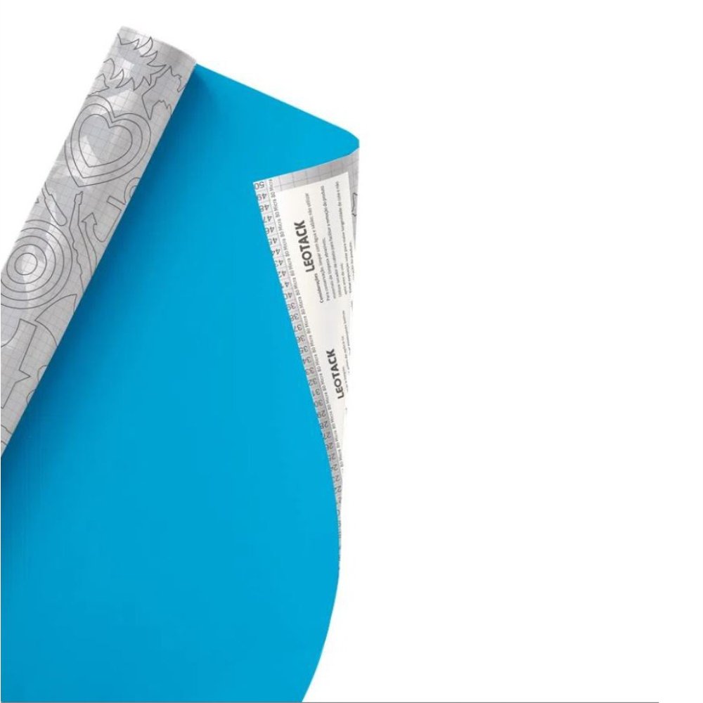 Papel Contact Leotack Azul 45X10m 80Mic Rolo 79004