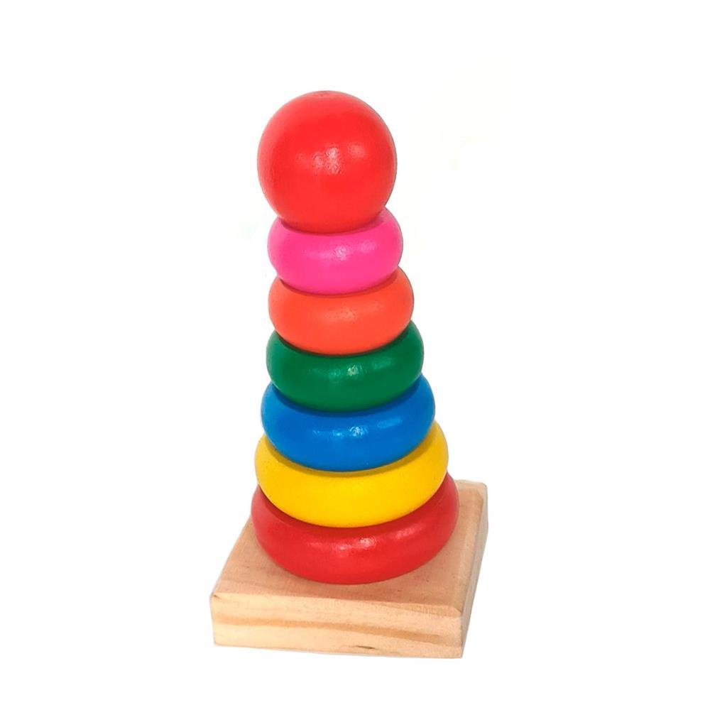 Brinquedo Piramide Educativa 8Pcs Mzy Ref 295-15