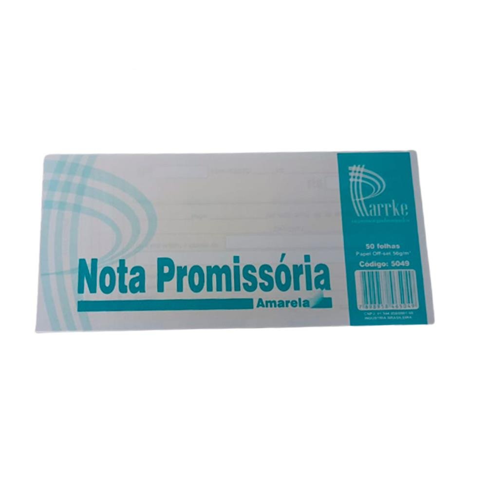 Nota Promissoria Parrke Amarela C/20 5049