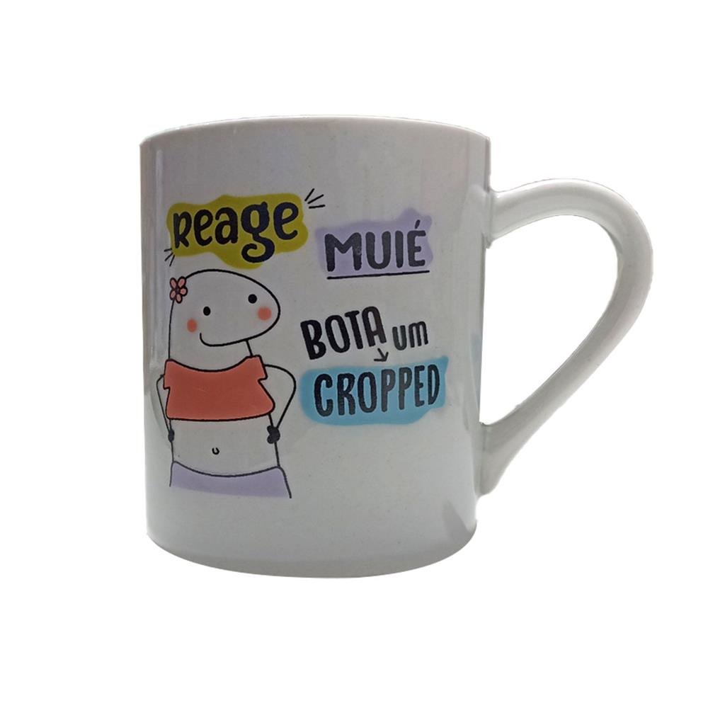 Caneca Porcelana Decorada Bento 280Ml