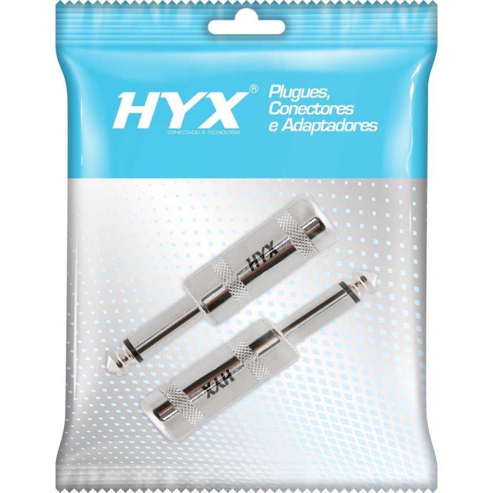 Conector P10 Macho Mono Niquelado HJ014M HYX Un.Venda: MVA/2