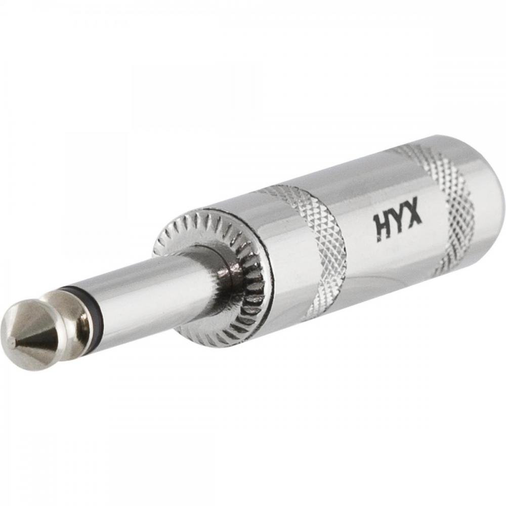 Conector P10 Macho Mono Niquelado HJ014M HYX Un.Venda: MVA/2