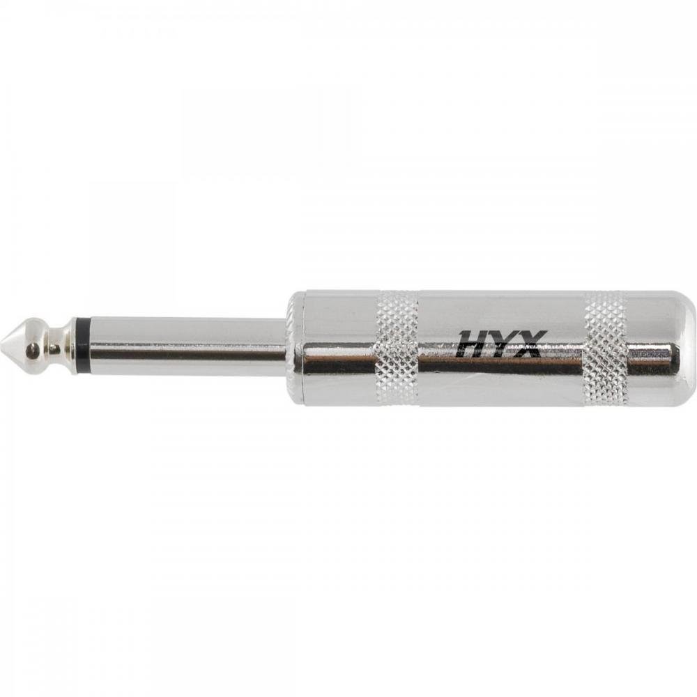 Conector P10 Macho Mono Niquelado HJ014M HYX Un.Venda: MVA/2