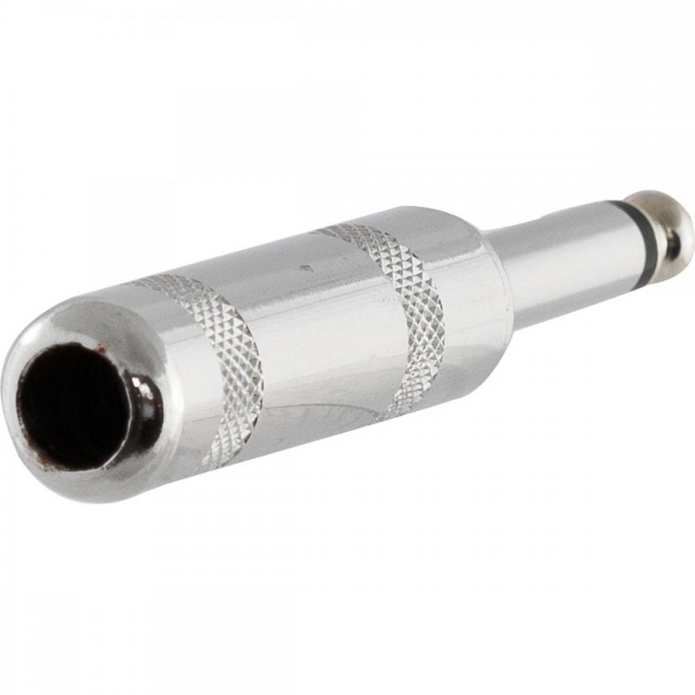 Conector P10 Macho Mono Niquelado HJ014M HYX Un.Venda: MVA/2