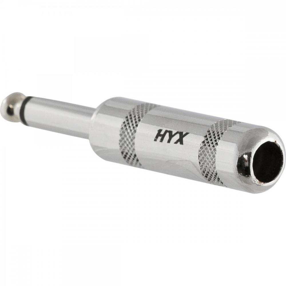 Conector P10 Macho Mono Niquelado HJ014M HYX Un.Venda: MVA/2