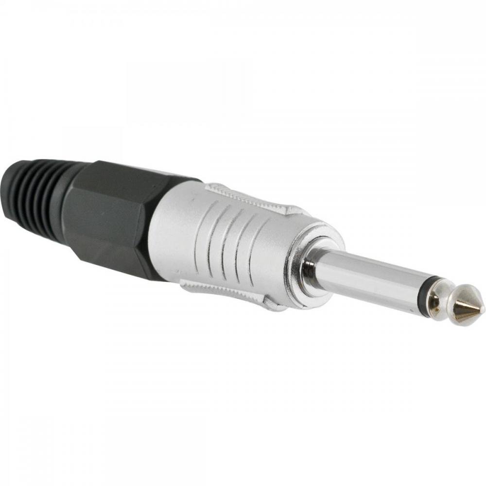 Conector P10 Macho Mono Niquelado HJ001M HYX Un.Venda: MVA/2