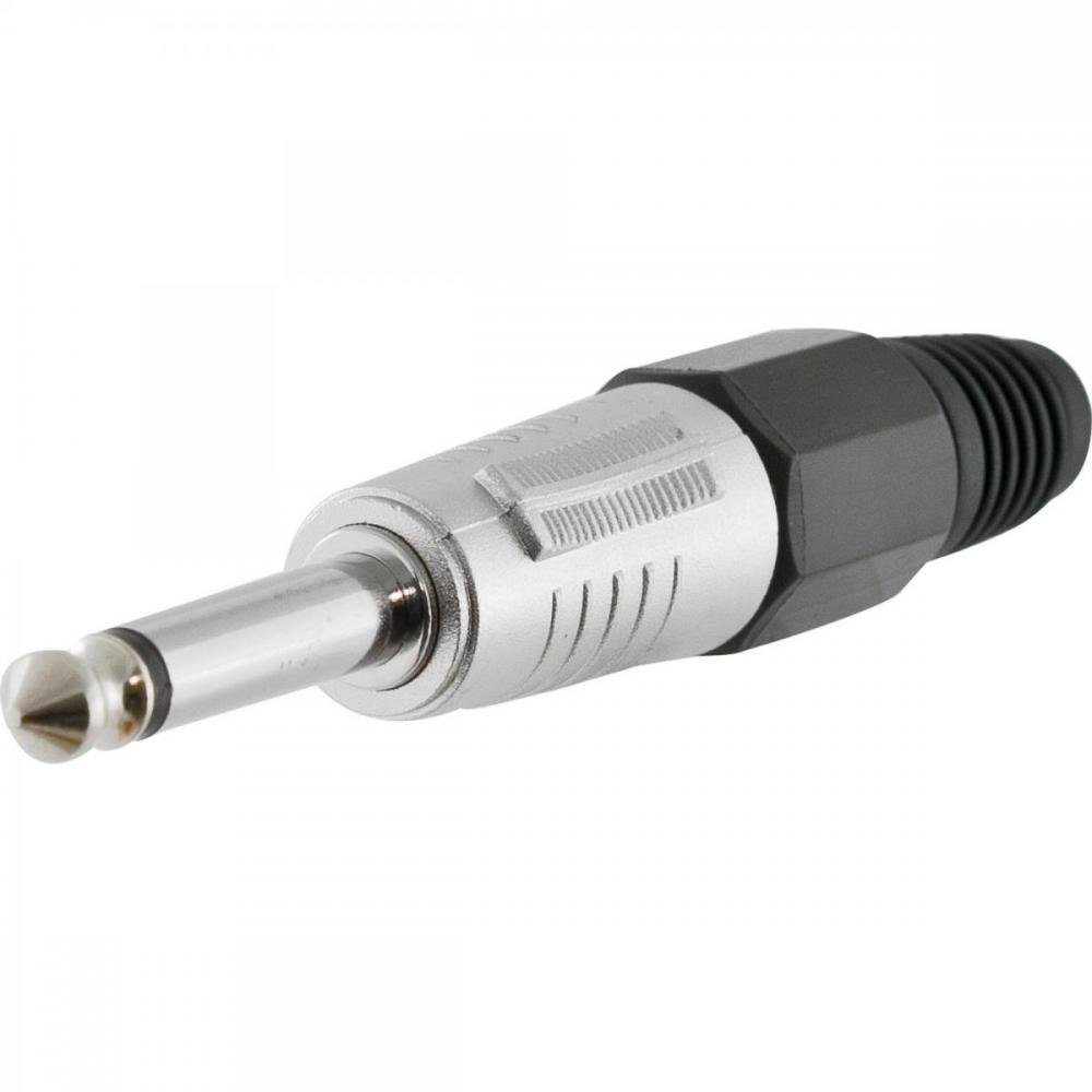 Conector P10 Macho Mono Niquelado HJ001M HYX Un.Venda: MVA/2