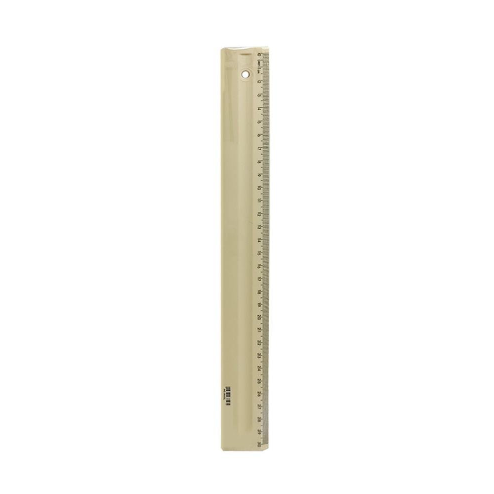 Regua 30 Cm Dello Amarelo Pastel C/10