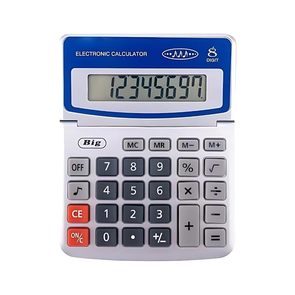 Calculadora De Mesa Alfacell 11,5 Cm 8 Dig A Bateria Al1800a