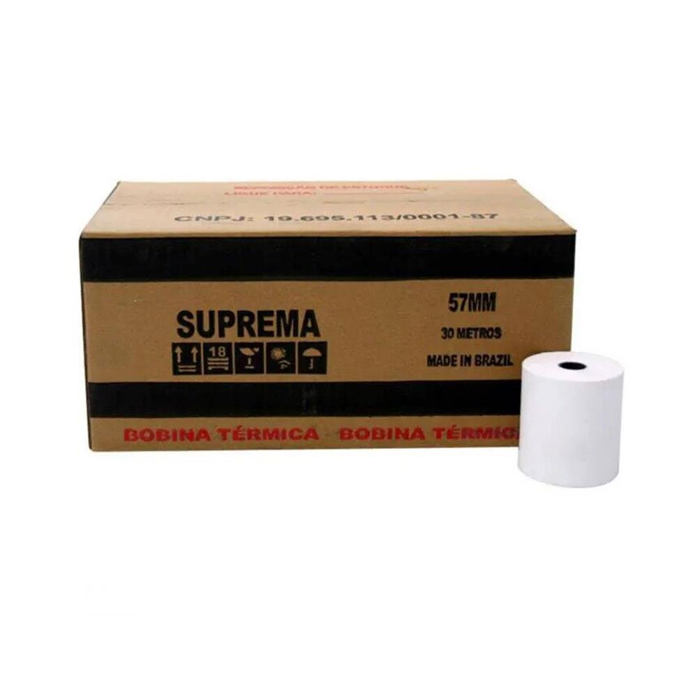 Bobina Suprema Termica 57Mm Branca 30M C/30