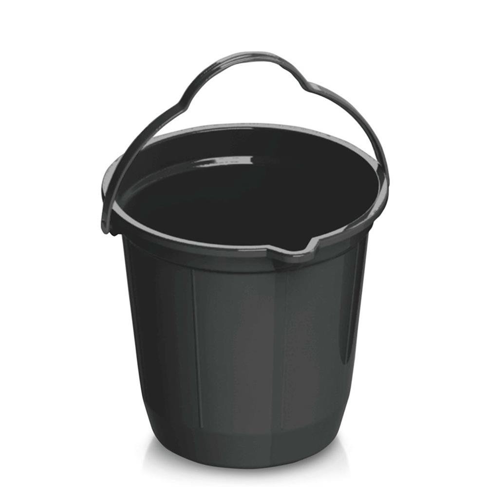 Balde 6 Litros Erca Plast Preto C/ Bico Ref 2764