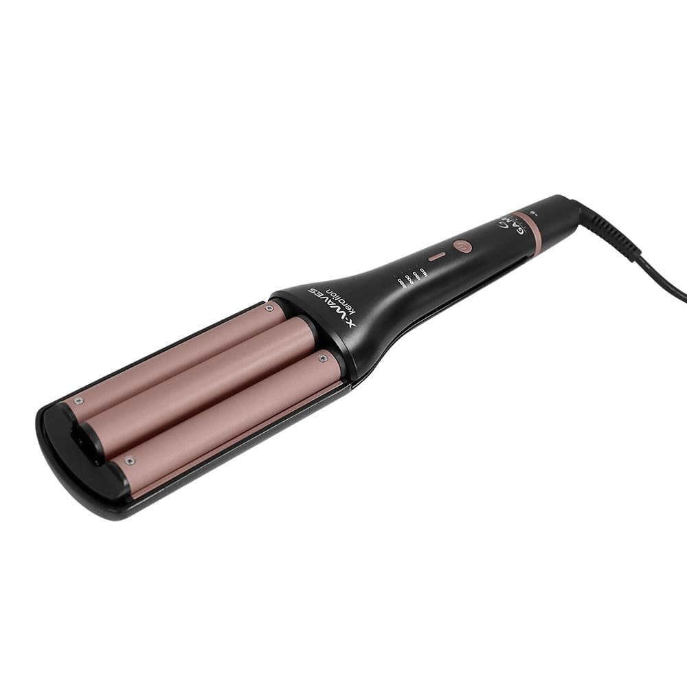 Modelador de Cachos Gama X-WAVES Keration - Rosê/Preto, Bivolt